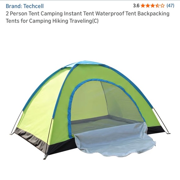 Gray camping Backpack with gear - Picture 6 of 7